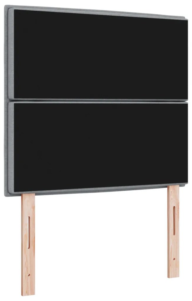 LED fejtámla modern dizájnnal világosszürke 100 cm szövet