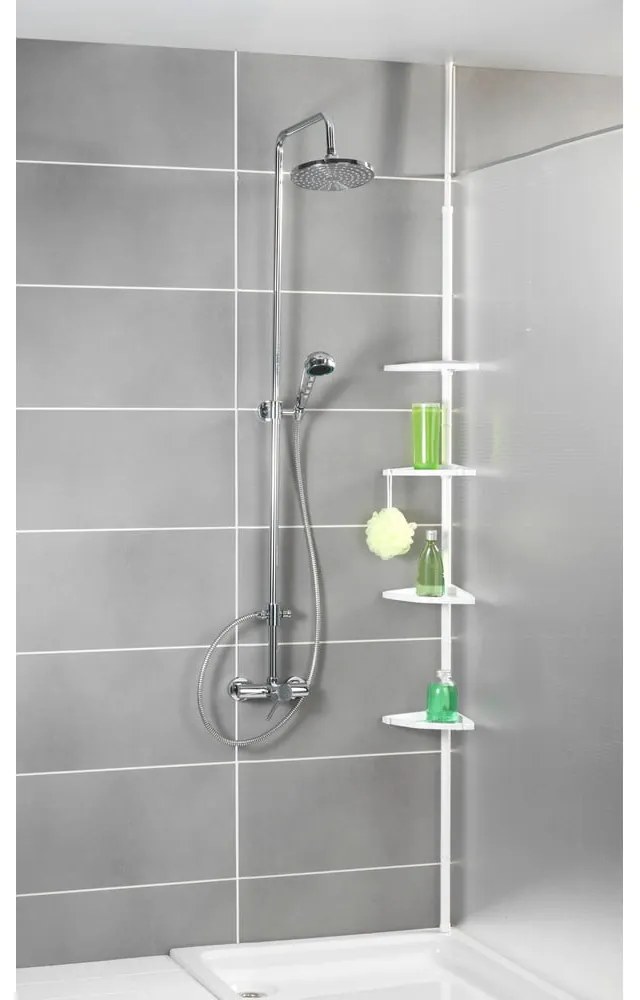 Compact fehér teleszkópos fürdőszobapolc rendszer - Wenko