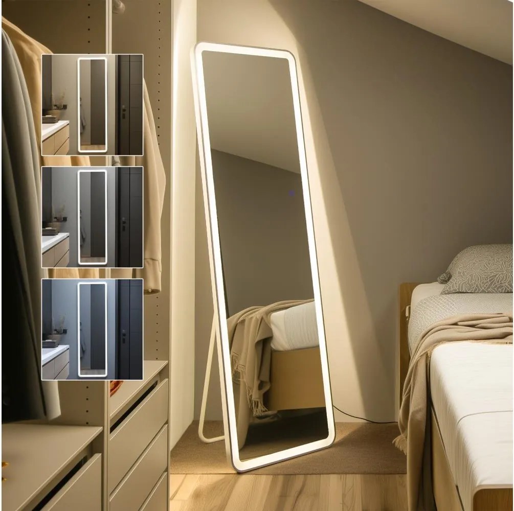 BRILAGI - Álló tükör ELEGANZA LED/42W/230V 160x50 cm IP44 CRI 90 dimmelhető + CCT