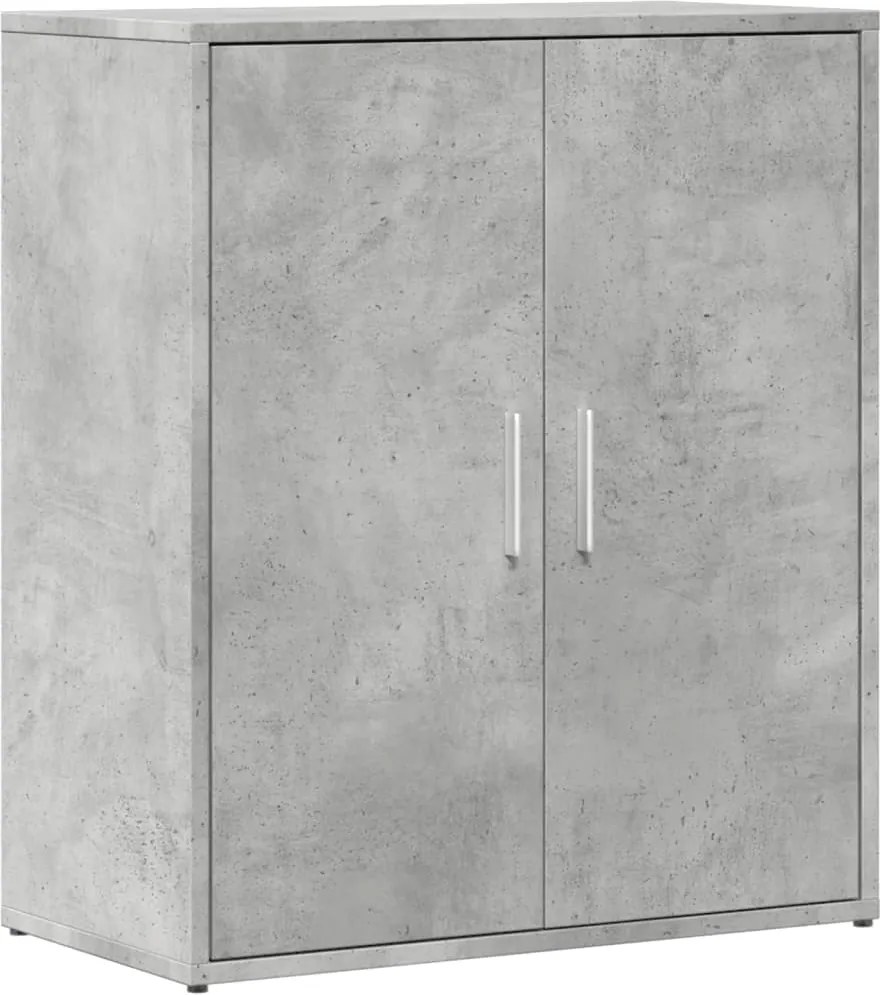 vidaXL betonszürke szerelt fa tálalószekrény 60 x 31 x 70 cm