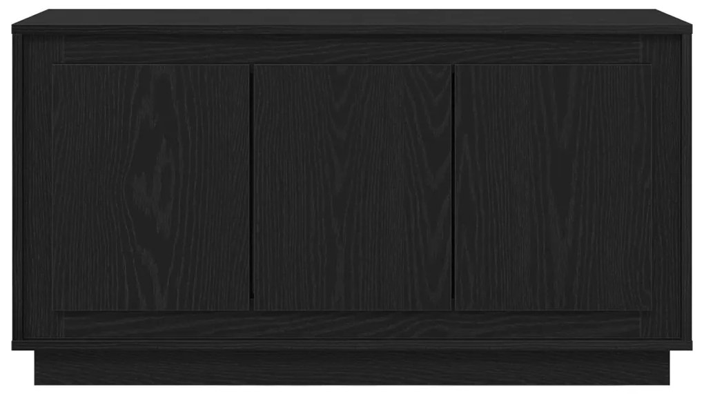 Oldalszekrény Fekete Tölgy 102x35x55 cm Mérnöki Fa