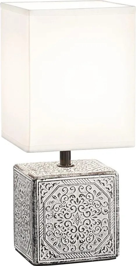 Ideal Lux - Asztali lámpa KALI 1xE14/40W/230V fehér/szürke