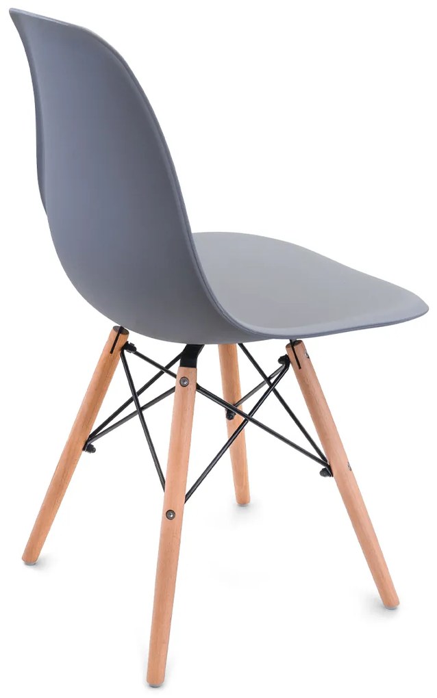 Skandináv stílusú étkezőszékek 4db szürke Classic