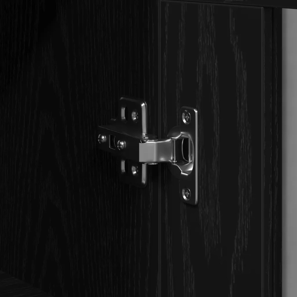 vidaXL Magasfiú 2 pcs Musta tammi 69,5 x 34 x 180 cm Faanyag