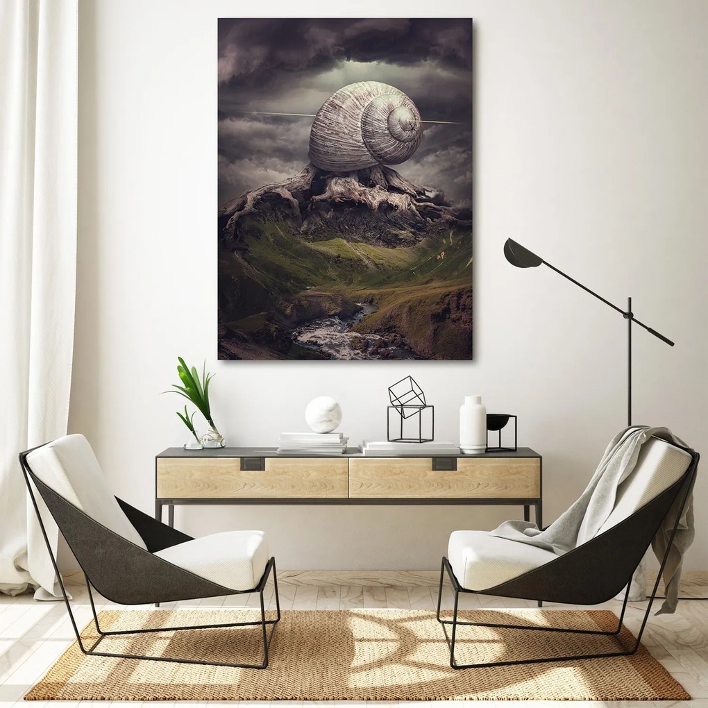Gario Vászonkép Csiga a csúcson - Patryk Andrzejewski Méret: 60 x 90 cm