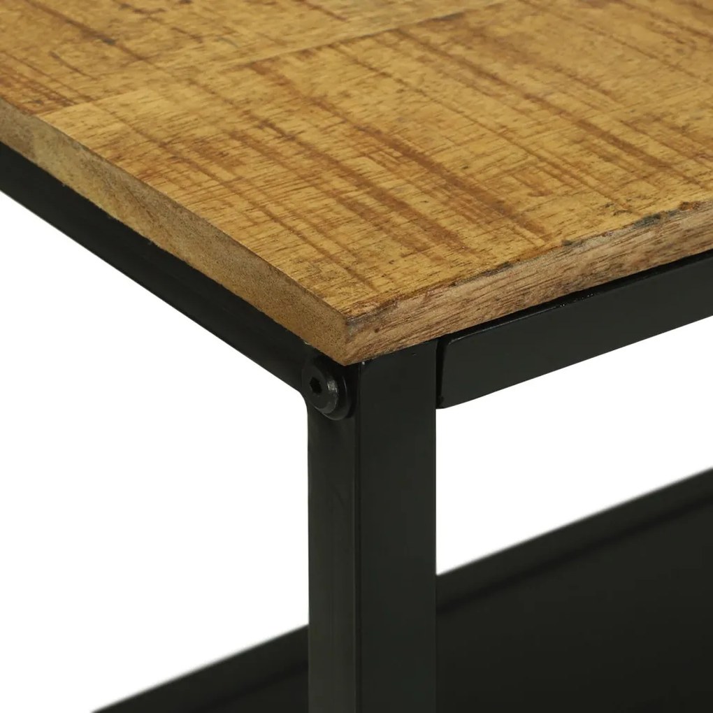 Könyvespolc 70x35x110 cm Solid Wood Rough Mango