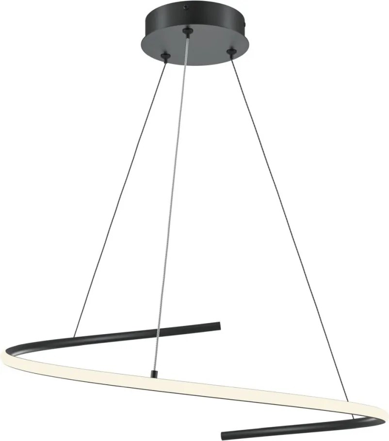MAYTONI MOD242PL-L33BK CURVE Modern Led Függesztett Lámpa Fehér, Fekete LED IP20