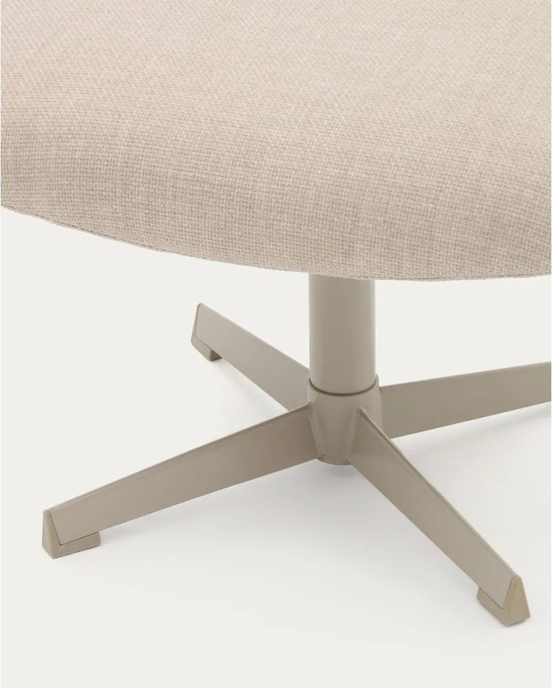 Bézs zsenília lábtartó Teryl – Kave Home