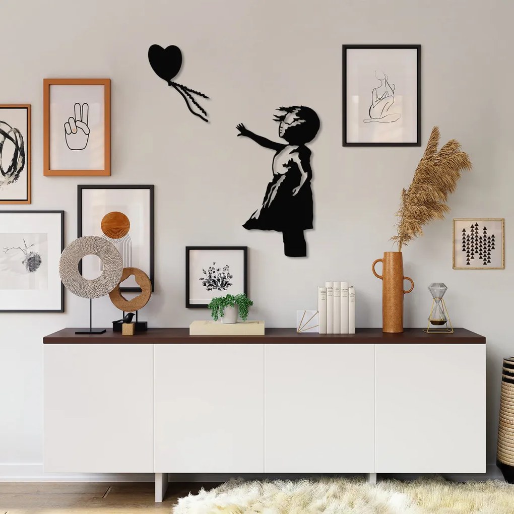Banksy fém fali dekoráció, 105×85 cm – TR891TNL2304