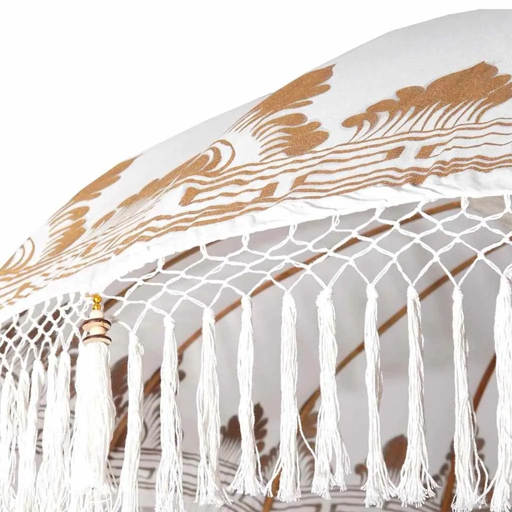 Balinéz Napernyő 260 Krém 210-220 cm Pamut és tömör fa