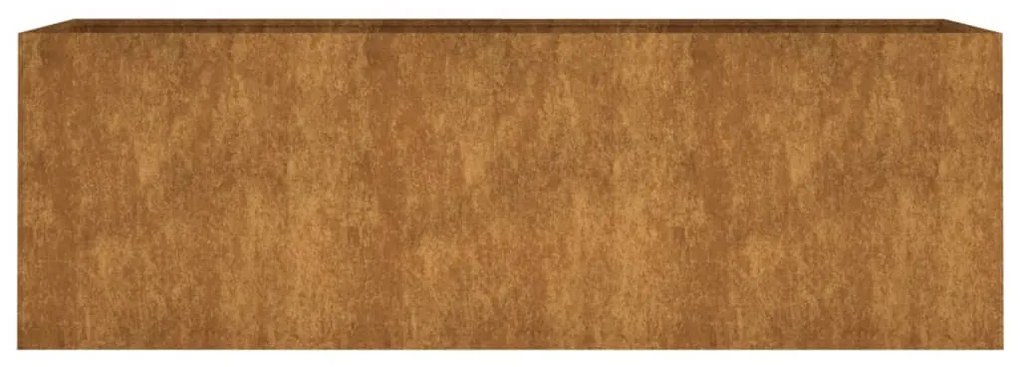 Corten acél kerti magaságyás 120 x 40 x 40 cm