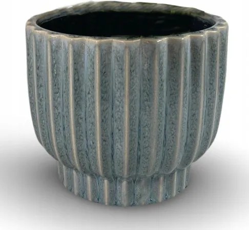 Virágcserép Bonsai Pálmafákhoz 18cm kék Skandináv kerámia