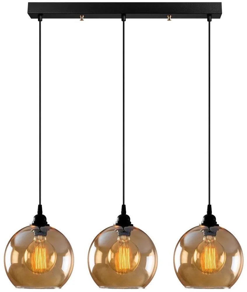 Csillár zsinóron GOLD 3xE27/40W/230V