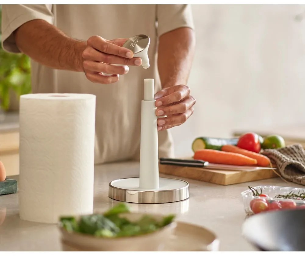 Fehér műanyag papírtörlő tartó ø 16 cm Push&amp;Tear – Joseph Joseph