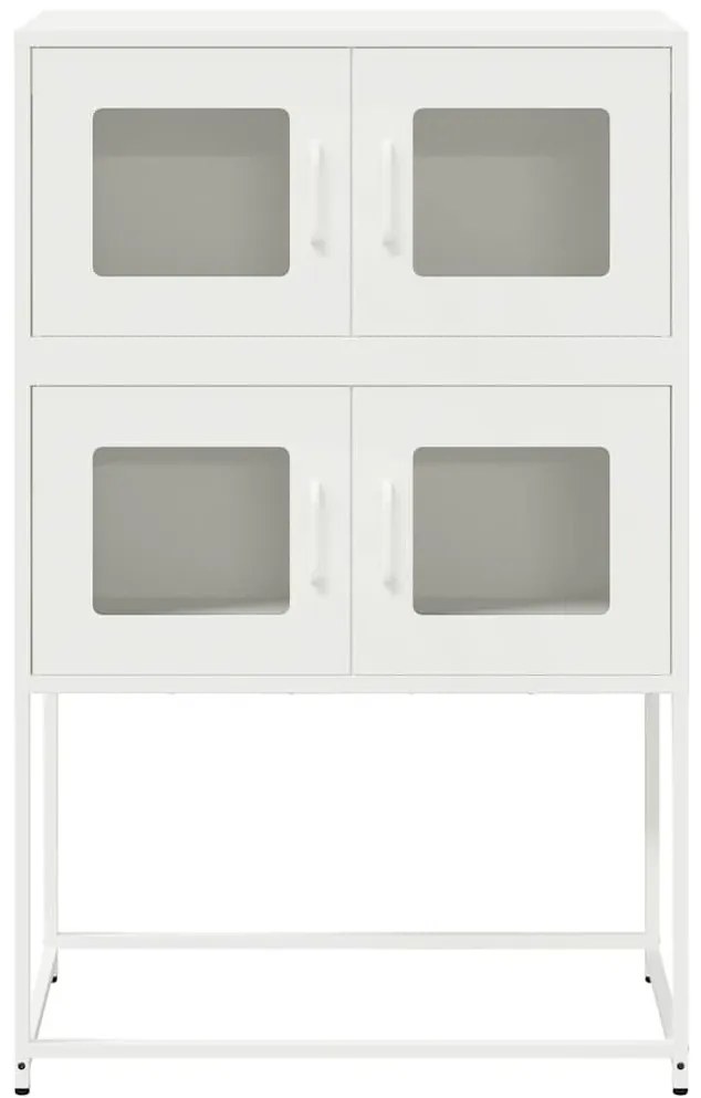 Magastábla Fehér 68x39x107 cm Acél