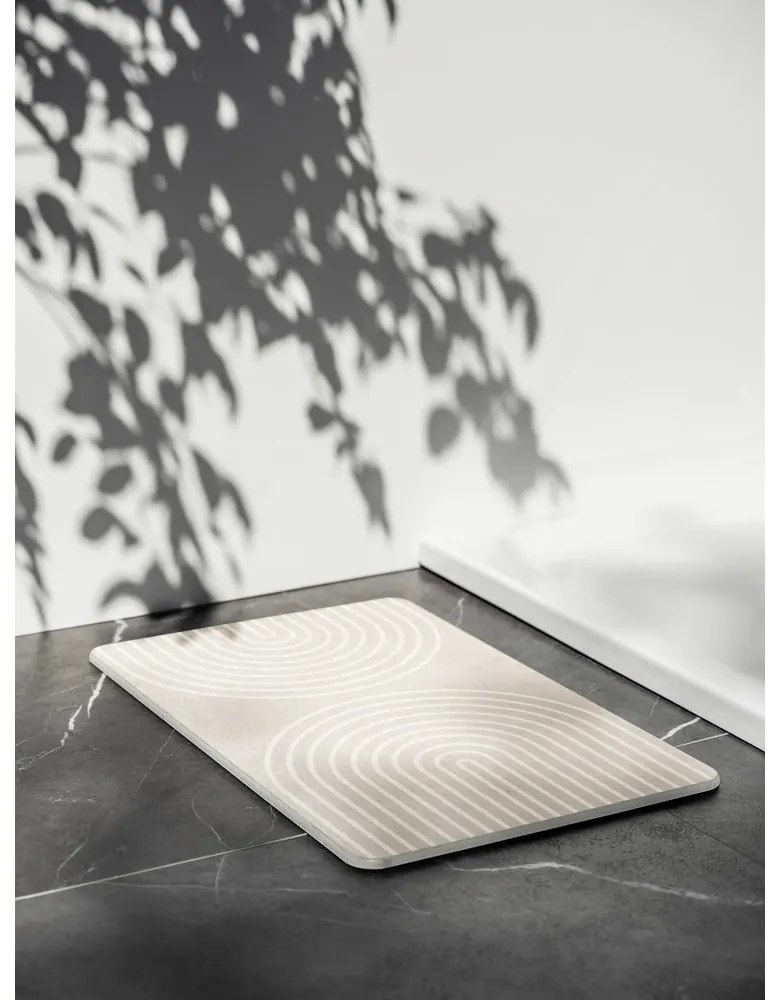 Bézs kovaföld fürdőszobai kilépő 39x60 cm Nazca – Wenko