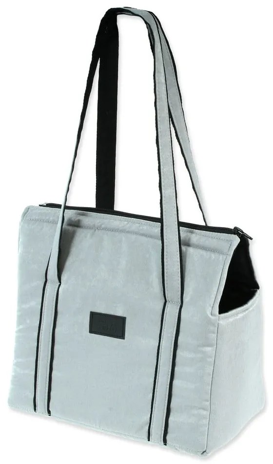 Világosszürke kutyahordozó táska Dog Fantasy Platinum – Plaček Pet Products