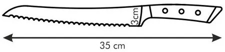 Tescoma Kenyérvágó kés AZZA, 22 cm,