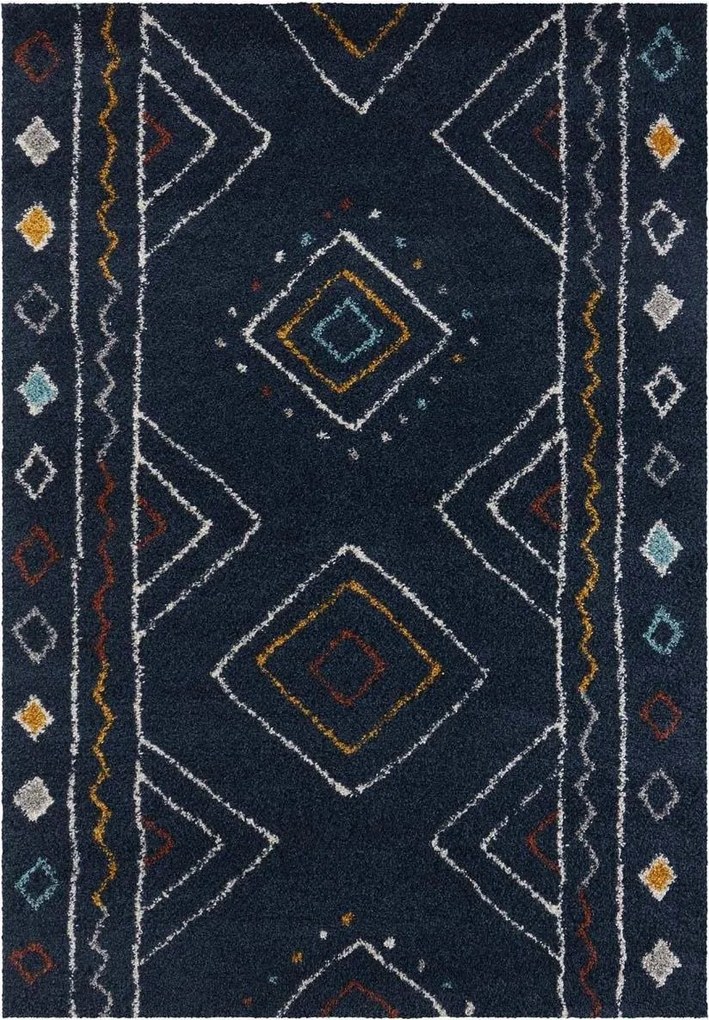 Shaggy sötétkék szőnyeg Mint Rugs Disa 200x290cm