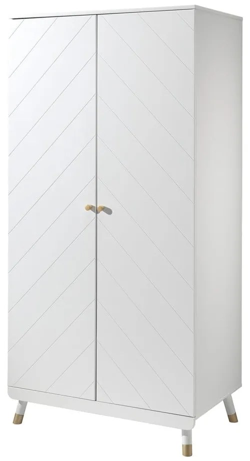 Billy fehér gyerek borovi fenyő ruhásszekrény - Vipack