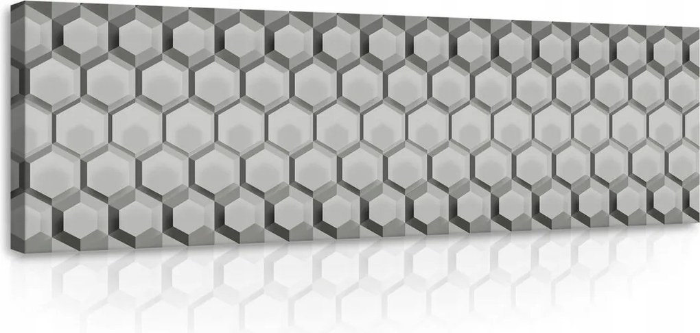 Vászonkép 145x45 Absztrakt geometria szürke minimalizmus textúra modern