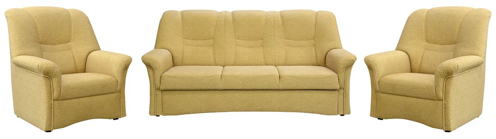 Széthúzható kanapé 3+1+1 Aduna (sárga). 1098559