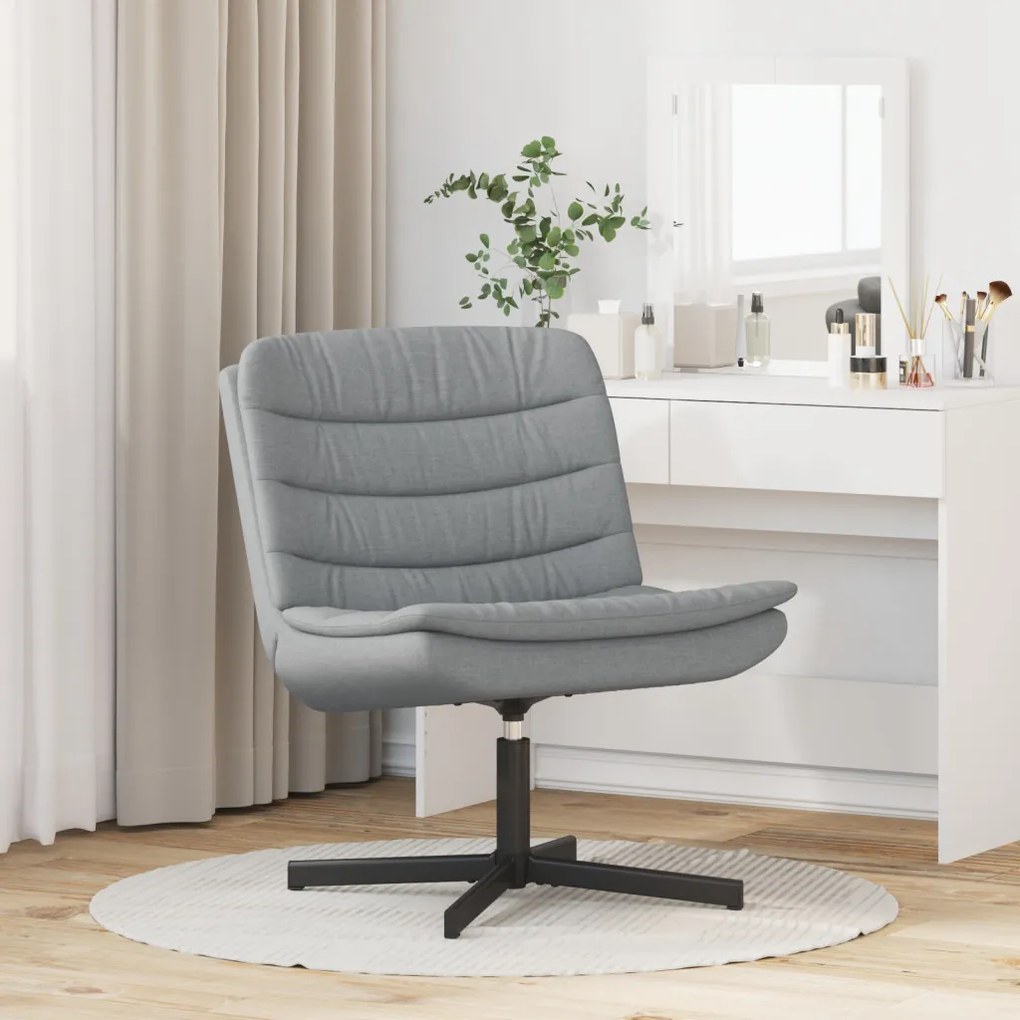 Forgószék Világosszürke Szövet Szabványos Ergonomikus