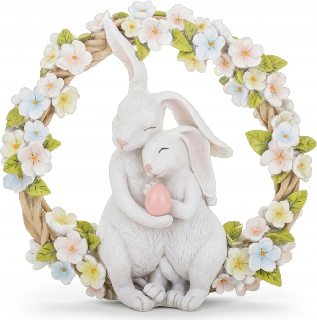 Nyuszi figura húsvéti dekoráció tavaszi nyuszi dekoráció 26 cm