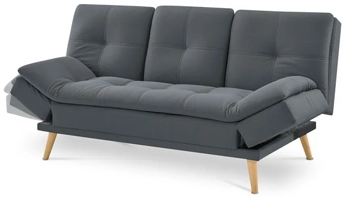 Háromszemélyes Kanapé, Szürke Szövet. ASB-4720 GREY2