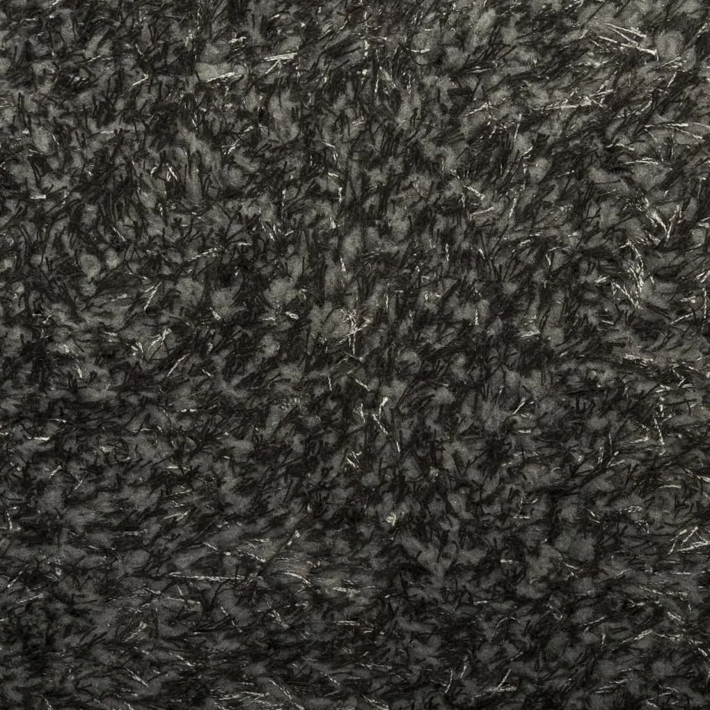 ISTAN antracitszürke hosszú szálú fényes szőnyeg 100 x 200 cm