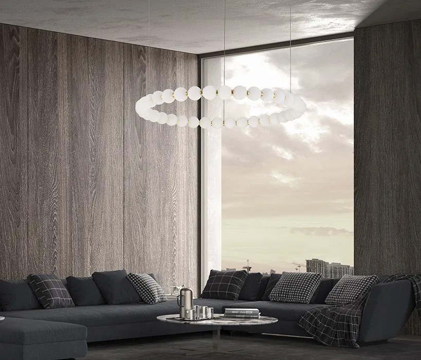Függeszték Fehér PERLA NOVA LUCE 9695231