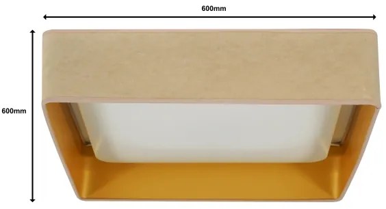 Brilagi-LED Fényerőszabályozható VELVET SQUARE LED/36W/230V Wi-Fi Tuya + távirányító bézs