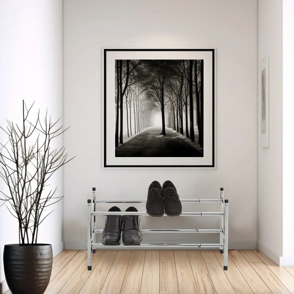 Ezüstszínű fém teleszkópos cipőtartó állvány – Premier Housewares