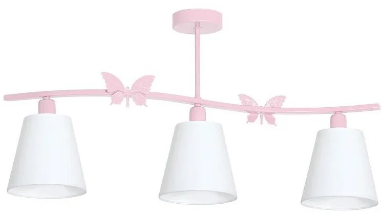 Milagro Decoland 5640 - BUTTERFLY gyerek csillár 3XE14/60W MLP979