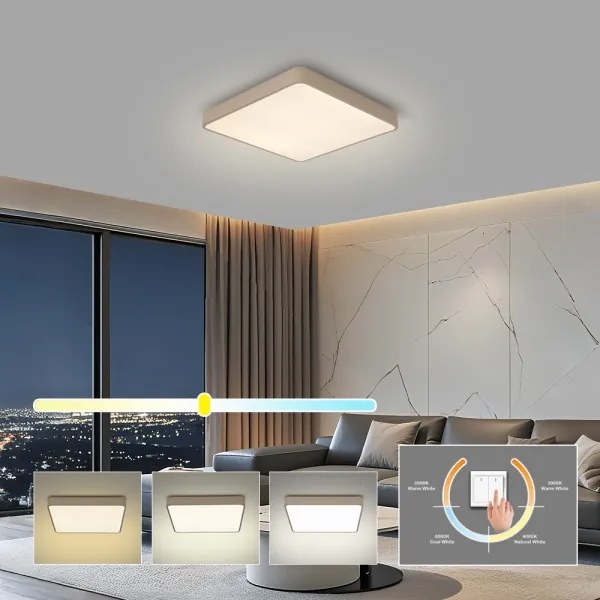 Brilagi - LED mennyezeti lámpa POOL LED/36W/230V 3000/4000/6000K 40x40 cm bézs