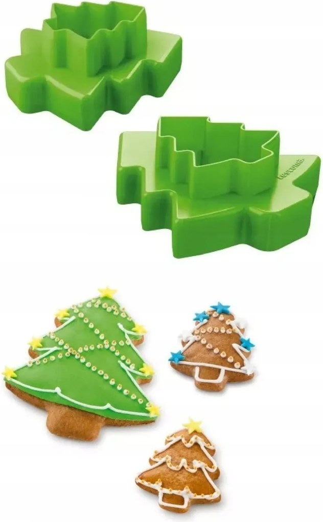Tescoma Kétoldalas karácsonyfa kekszformák x 4