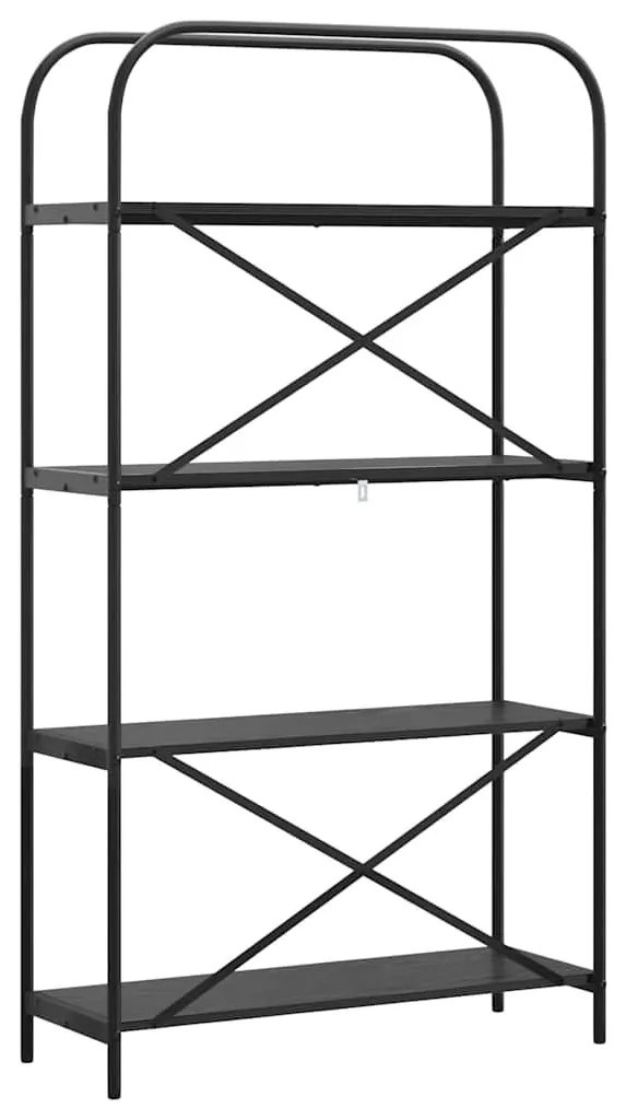 Könyvespolc Musta tammi 80 x 30 x 146 cm Faanyag
