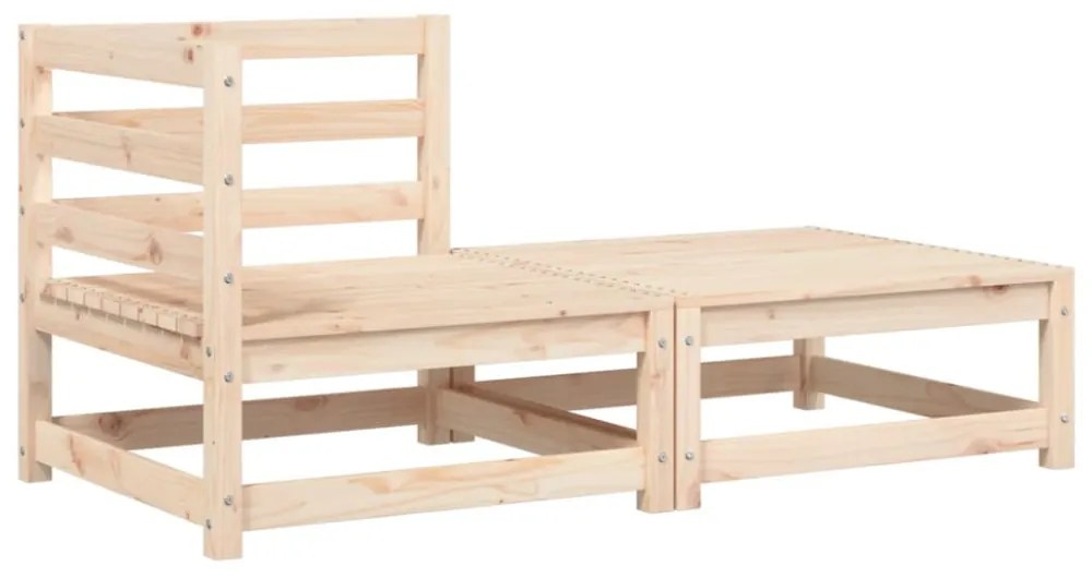 kerti sarokkanapé párnákkal és lábtartóval