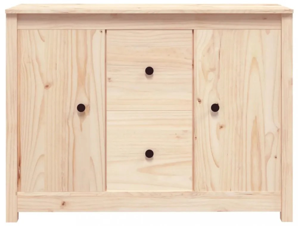 tömör fenyőfa tálalószekrény 100 x 35 x 74 cm