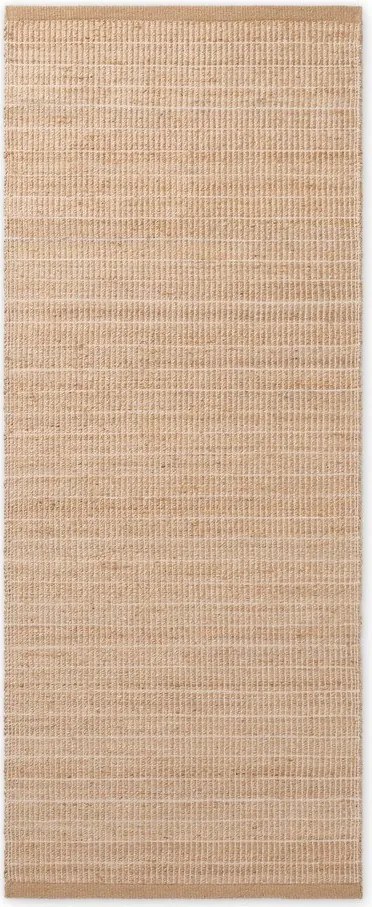 Natúr színű kétoldalas-kézi szövésű jutakeverék futószőnyeg 80x300 cm Birka – Villeroy&Boch
