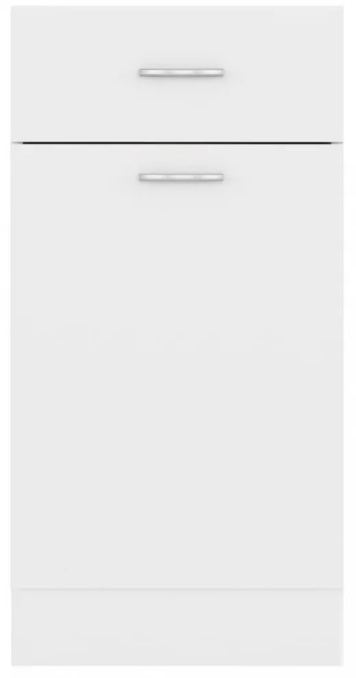 “Lyon” fehér szerelt fa fiókos alsószekrény 40 x 46 x 81,5 cm