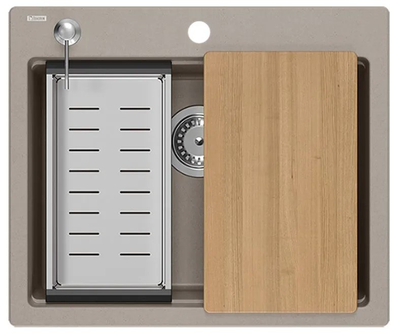 gránit mosogató KURT 110 WORKSTATION BEIGE