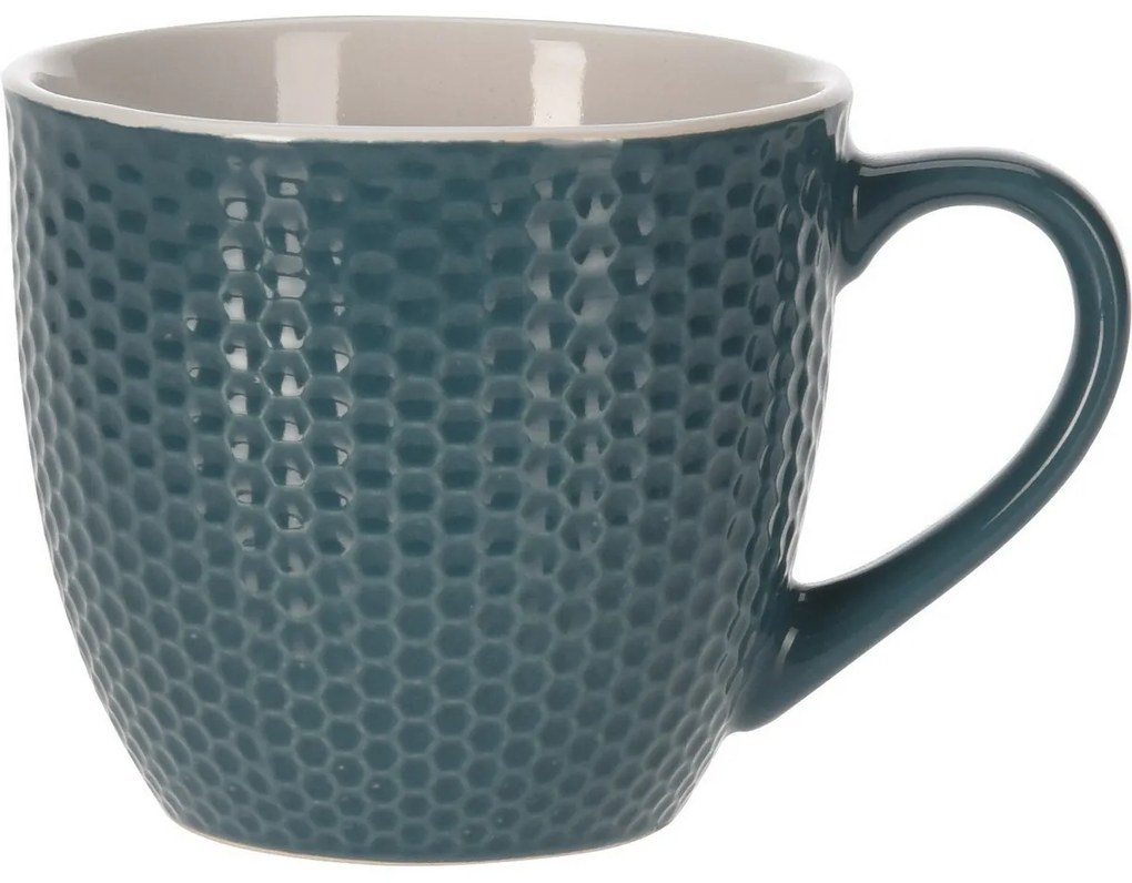 Honeycomb kőanyag bögre, 250 ml, kék