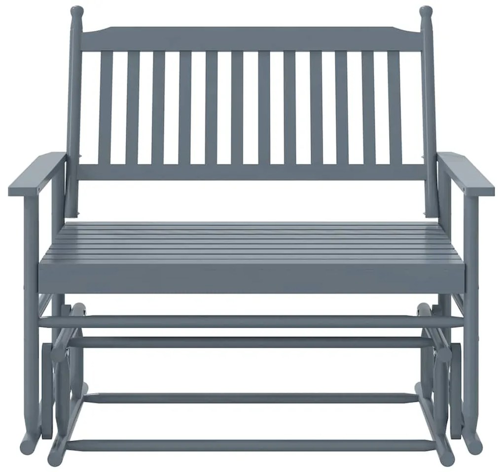 szürke tömör nyárfa hintapad 118 x 70 x 104,5 cm