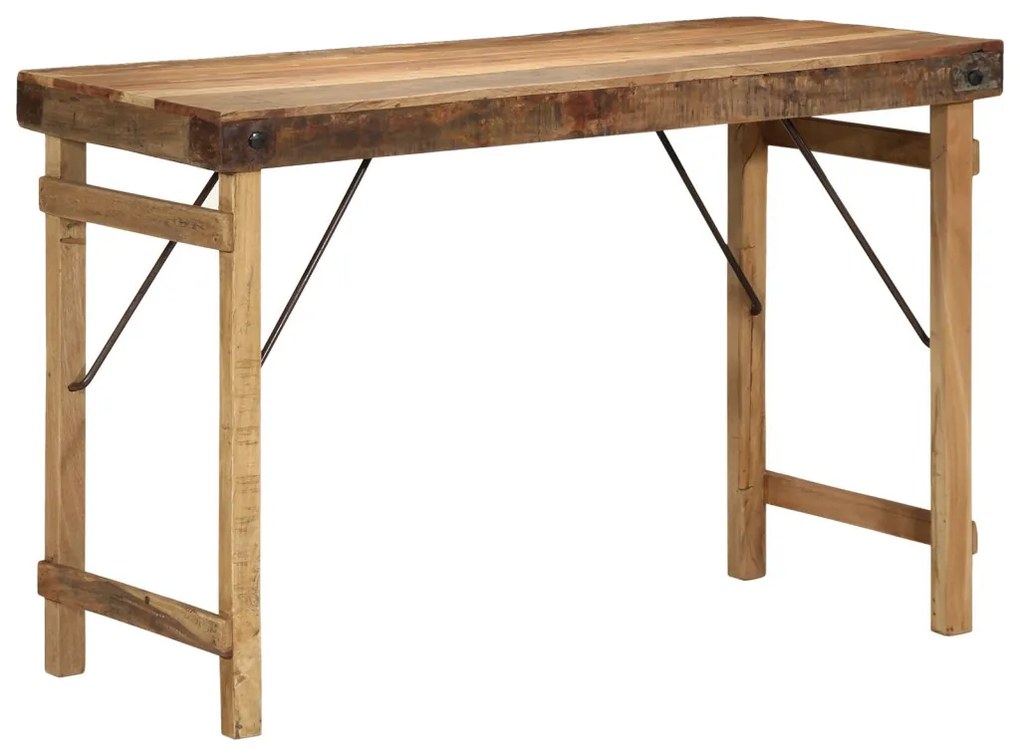 Étkezőasztal 110x55x76 cm Tömör újrahasznosított fa