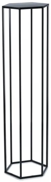 Virágállvány 100x24 cm fekete