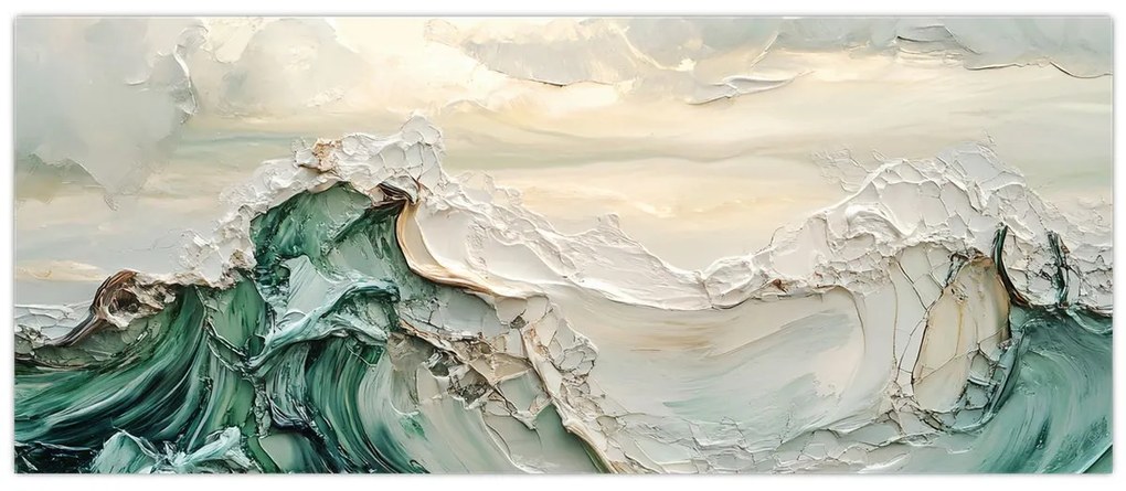 Kép - 3D tengeri absztrakció (120x50 cm)