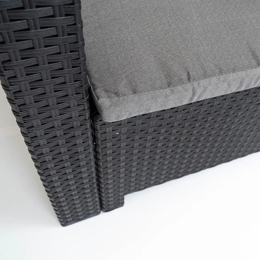 Nero műanyag kerti szék grafit