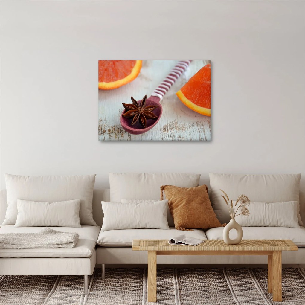Egy kanál fahéj képe (70x50 cm)