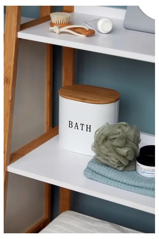 Gara fehér fürdőszobai tárolódoboz fedéllel - Wenko